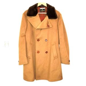 Zero King wool coat tan Hearst Castle